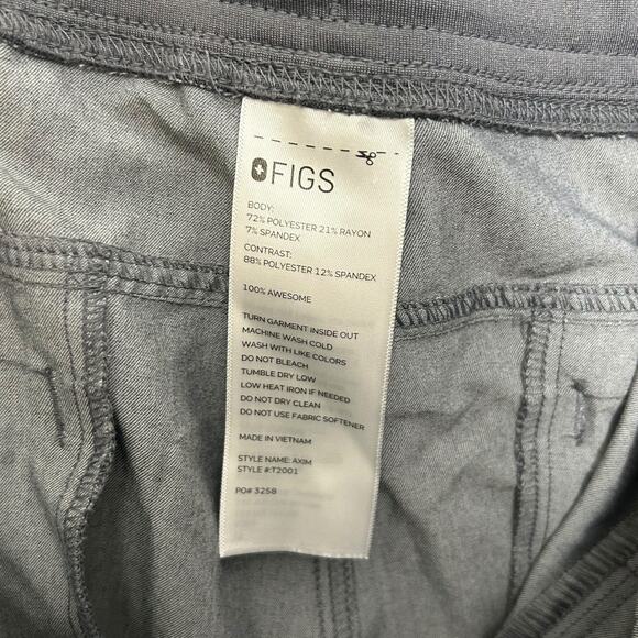 FIGS Axim Cargo Scrub Pants Men's Sz XL Graphite Gray Heathcare Stretch Comfort - Picture 6 of 6